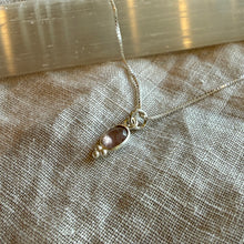 Load image into Gallery viewer, Lūma Necklace | Cranberry Quartz &amp; Silver