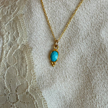 Load image into Gallery viewer, Lūma Necklace | Turquoise &amp; Gold