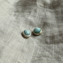 Load image into Gallery viewer, Realm Studs | Larimar &amp; Silver