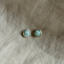 Load image into Gallery viewer, Realm Studs | Larimar &amp; Silver