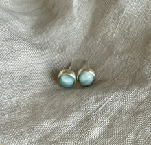 Load image into Gallery viewer, Realm Studs | Larimar &amp; Silver
