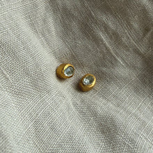 Load image into Gallery viewer, Skye Studs | Aquamarine &amp; Gold