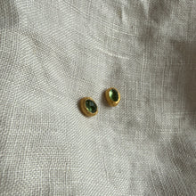 Load image into Gallery viewer, Skye Studs | Tourmaline &amp; Gold