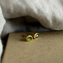 Load image into Gallery viewer, Skye Studs | Tourmaline &amp; Gold