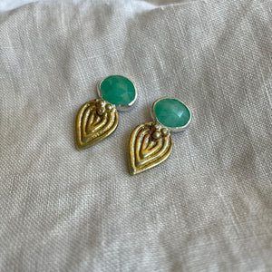 Meta Earrings | Emerald