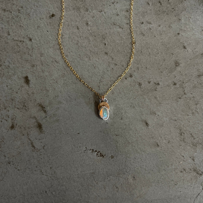 Opal Necklace | Gold