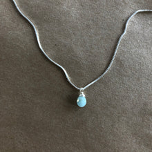 Load image into Gallery viewer, Ava Necklace | Aqua Chalcedony