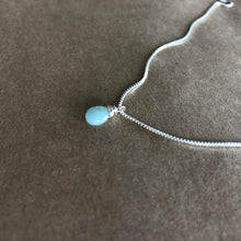 Load image into Gallery viewer, Ava Necklace | Aqua Chalcedony