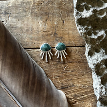 Load image into Gallery viewer, Radiate Studs | Silver &amp; Emerald