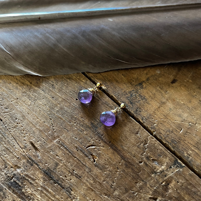 Amethyst - Linnaea Earrings