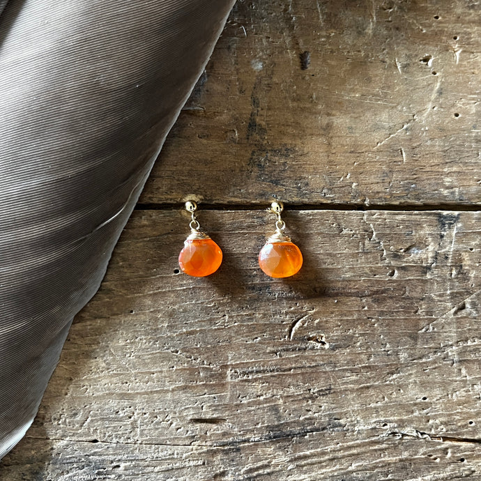 Carnelian- Linnaea Earrings