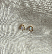 Load image into Gallery viewer, Joy Studs | Moonstone &amp; Gold.