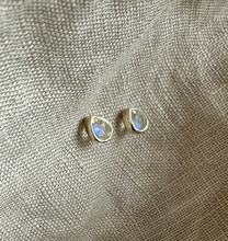 Load image into Gallery viewer, Joy Studs | Moonstone &amp; Silver