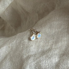 Load image into Gallery viewer, Joy Studs | Moonstone &amp; Silver