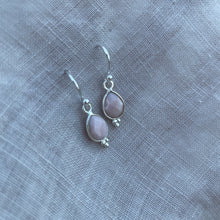 Load image into Gallery viewer, Rise Earrings | Silver &amp; Pink Opal