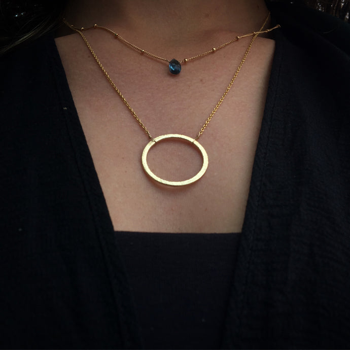 New Moon Necklace | Gold