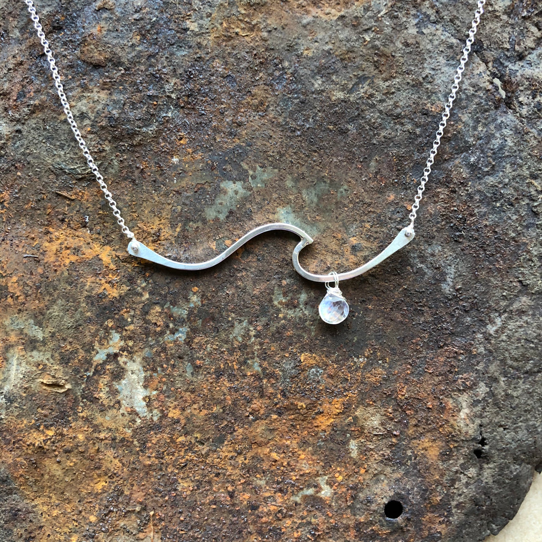 Tofino Wave Necklace | Silver
