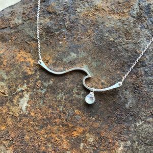 Tofino Wave Necklace | Silver
