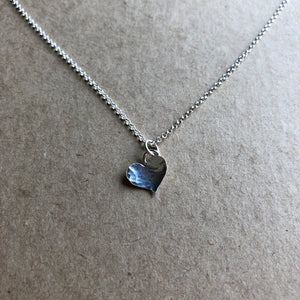 Full Heart Necklace | Silver