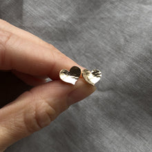 Load image into Gallery viewer, Full Heart Studs | Gold