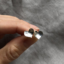 Load image into Gallery viewer, Full Heart Studs | Silver