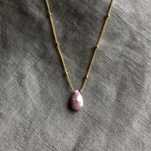 Load image into Gallery viewer, Pink Sapphire - Linnaea Necklace