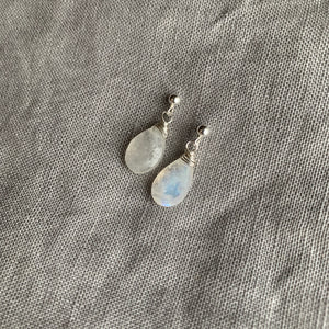 Rainbow Moonstone - Linnaea Earrings