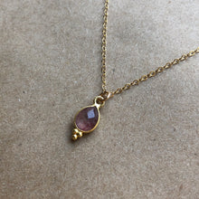 Load image into Gallery viewer, Rise Necklace | Cranberry Quartz &amp; Gold