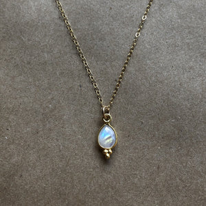 Rise Necklace | Moonstone & Gold
