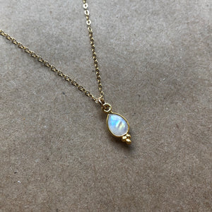 Rise Necklace | Moonstone & Gold