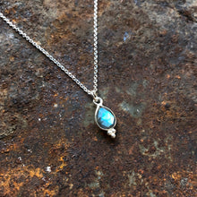 Load image into Gallery viewer, Rise Necklace | Labradorite &amp; Silver