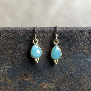 Rise Earrings | Amazonite & Gold