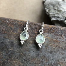 Load image into Gallery viewer, Rise Earrings | Prehnite &amp; Silver
