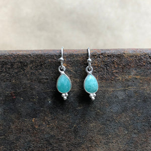 Rise Earrings | Amazonite & Silver