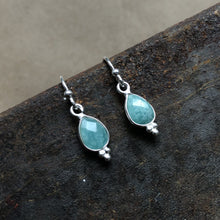 Load image into Gallery viewer, Rise Earrings | Amazonite &amp; Silver