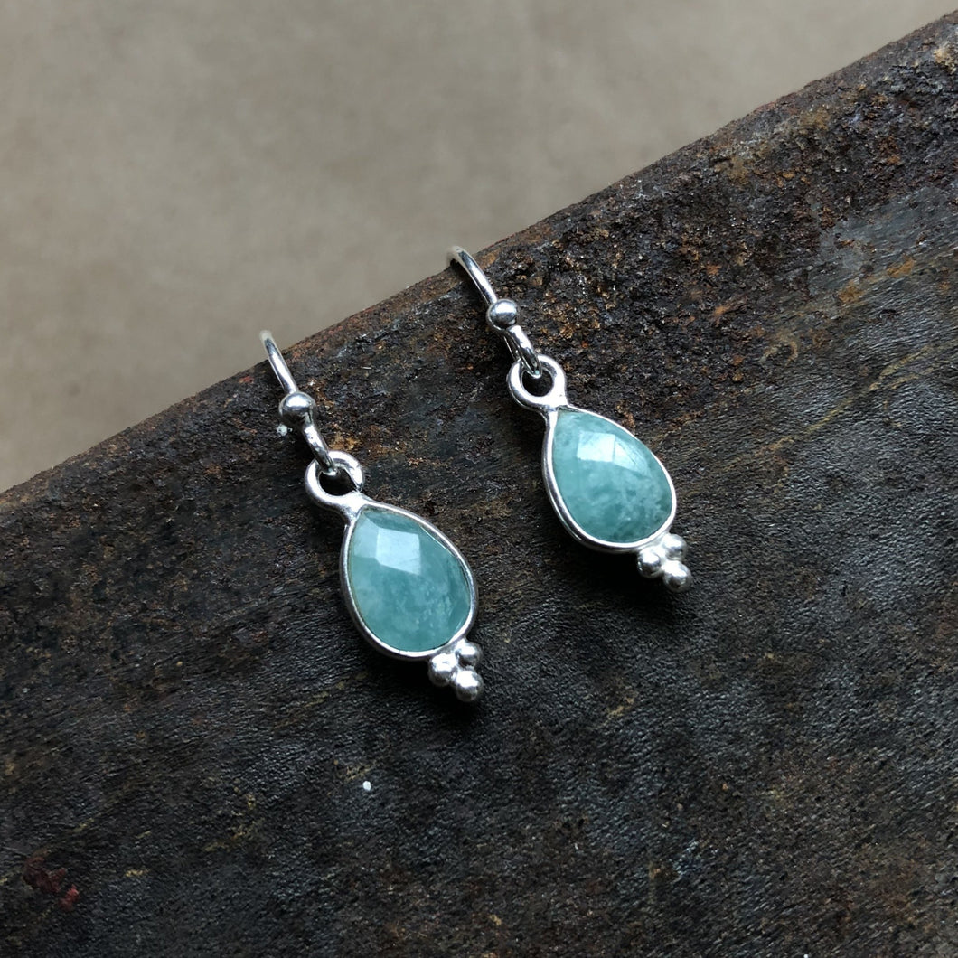 Rise Earrings | Amazonite & Silver