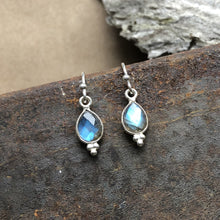 Load image into Gallery viewer, Rise Earrings | Labradorite &amp; Silver