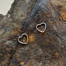 Load image into Gallery viewer, Open Heart Studs | Silver