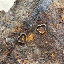 Load image into Gallery viewer, Open Heart Studs | Gold