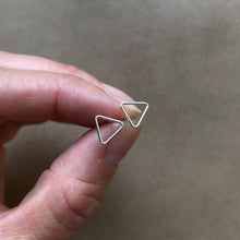 Load image into Gallery viewer, Triangle Studs | Silver