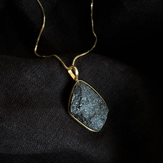 Dusk Necklace | Grey Pyrite