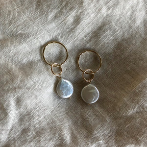 Mina Earrings | Pearl & Gold