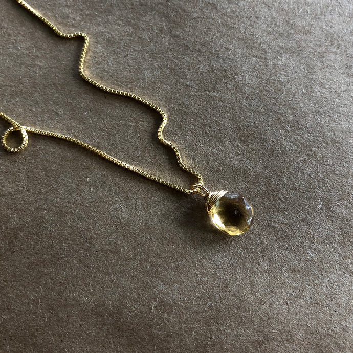 Ava Necklace | Citrine