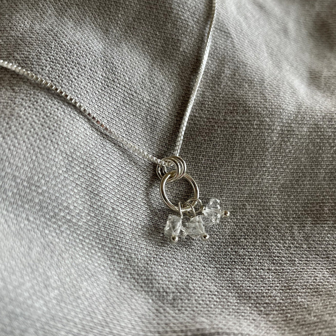 Clarity Necklace | Herkimer Diamond & Silver