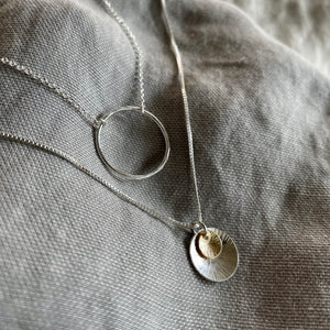 New Moon Necklace | Silver