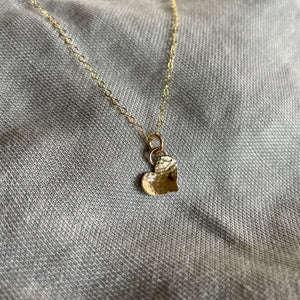 Full Heart Necklace | Gold