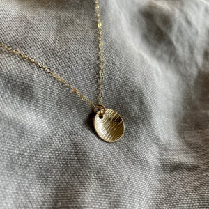 Full Moon Necklace | Gold