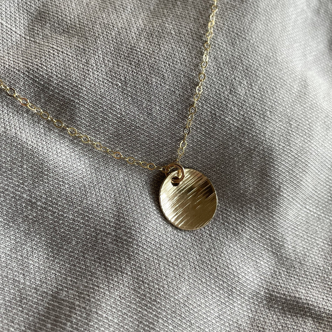 Full Moon Necklace | Gold