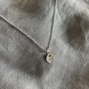 Custom Initial Necklace | Silver