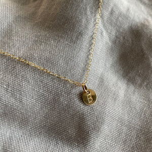 Custom Initial Necklace | Gold